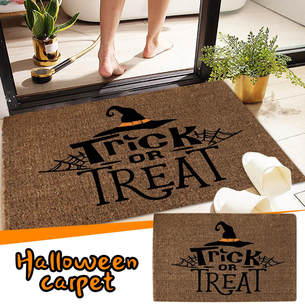 JLFNYA Halloween Rug,15.7*24inch Checkered Rug,Rug Halloween Fall Door Mat Cotton Washable Area Rugs Door Mat Outdoor Entrance for Front Porch Entryway Fall Farmhouse