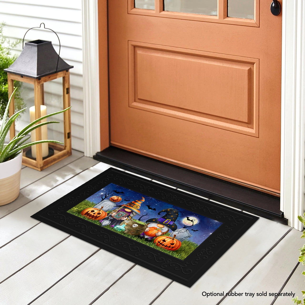 Briarwood Lane Halloween Gnomes Mini Mat 22x10 Indoor Outdoor For Halloween Doormat