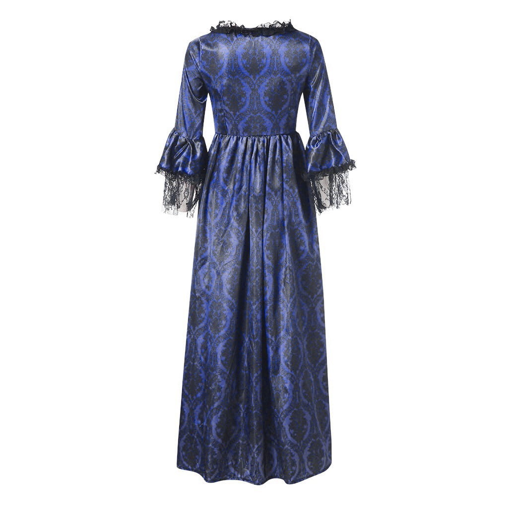UPPADA Plus Size Victorian Dress for Women Lace Up Flare Sleeve Ball Gown with Corset Evening Party Maxi Gowns Vintage Cocktail Dress Wedding Dresses Early