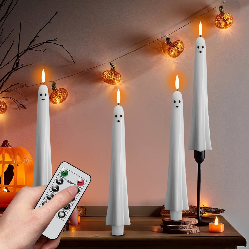 XGFHYJEH Halloween Decorations LED Candle Lights, 3pc Pumpkin Lantern, Halloween Indoor Decor, Halloween Table Decoration Ornament for Home Room Party