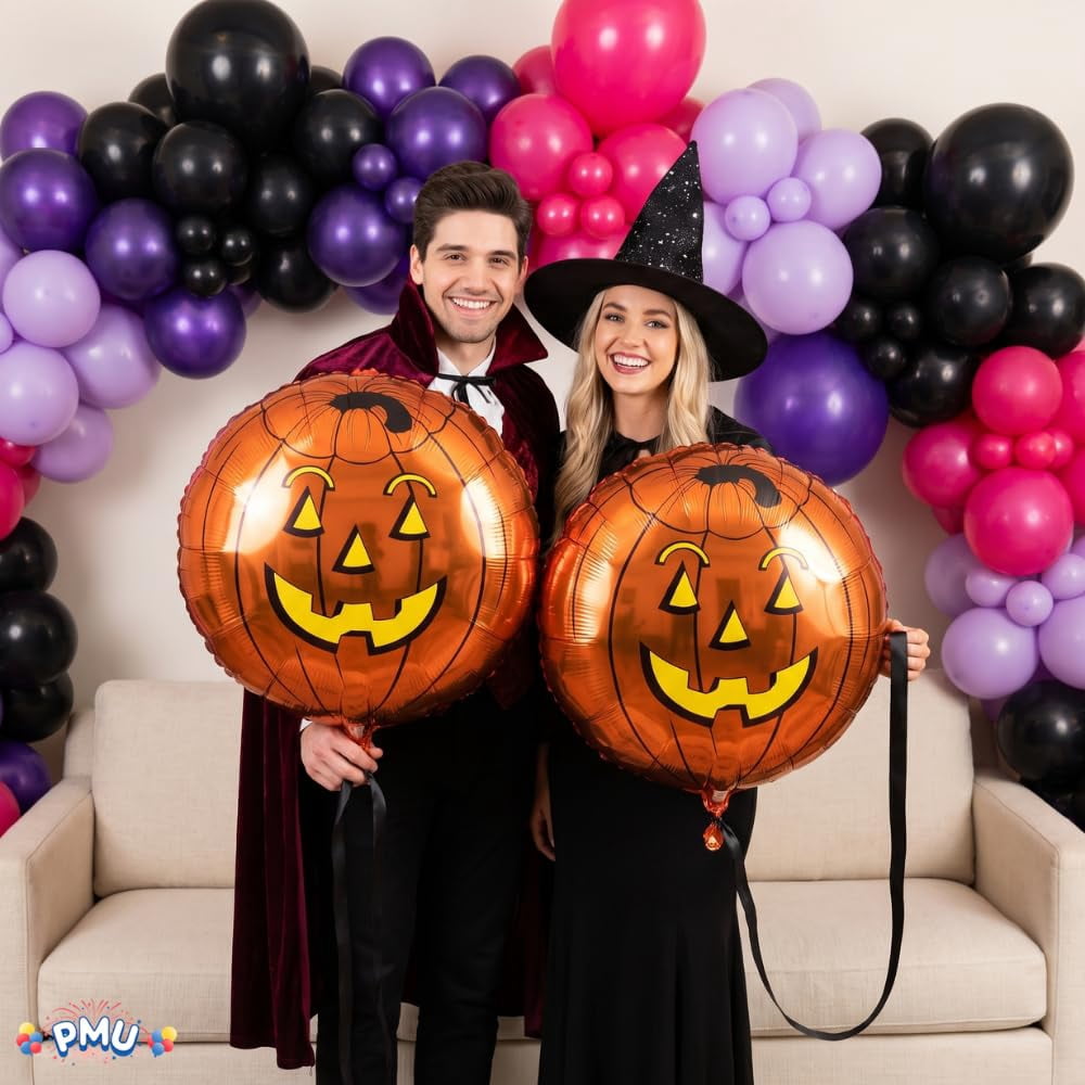 PMU Halloween Flying Ghost 24 Inch Mylar-Foil Balloon (10/pkg) Pkg/1