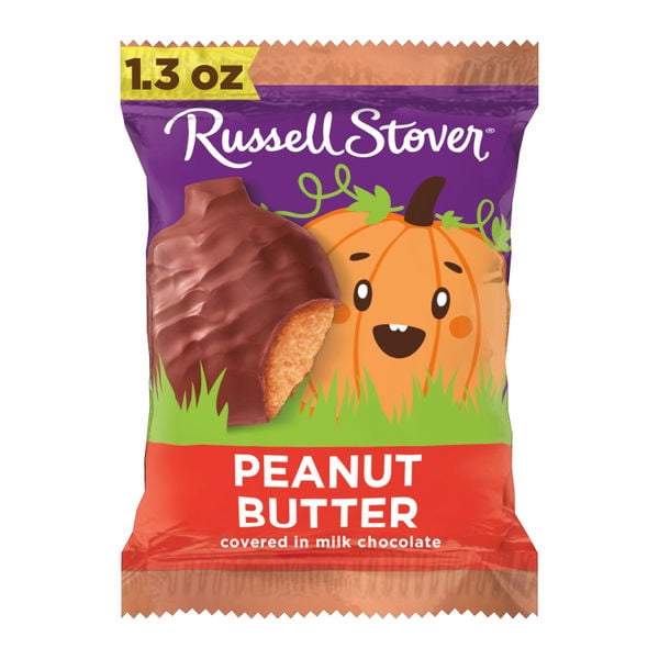 RUSSELL STOVER Halloween Milk Chocolate Marshmallow Pumpkin, 1.3 oz.