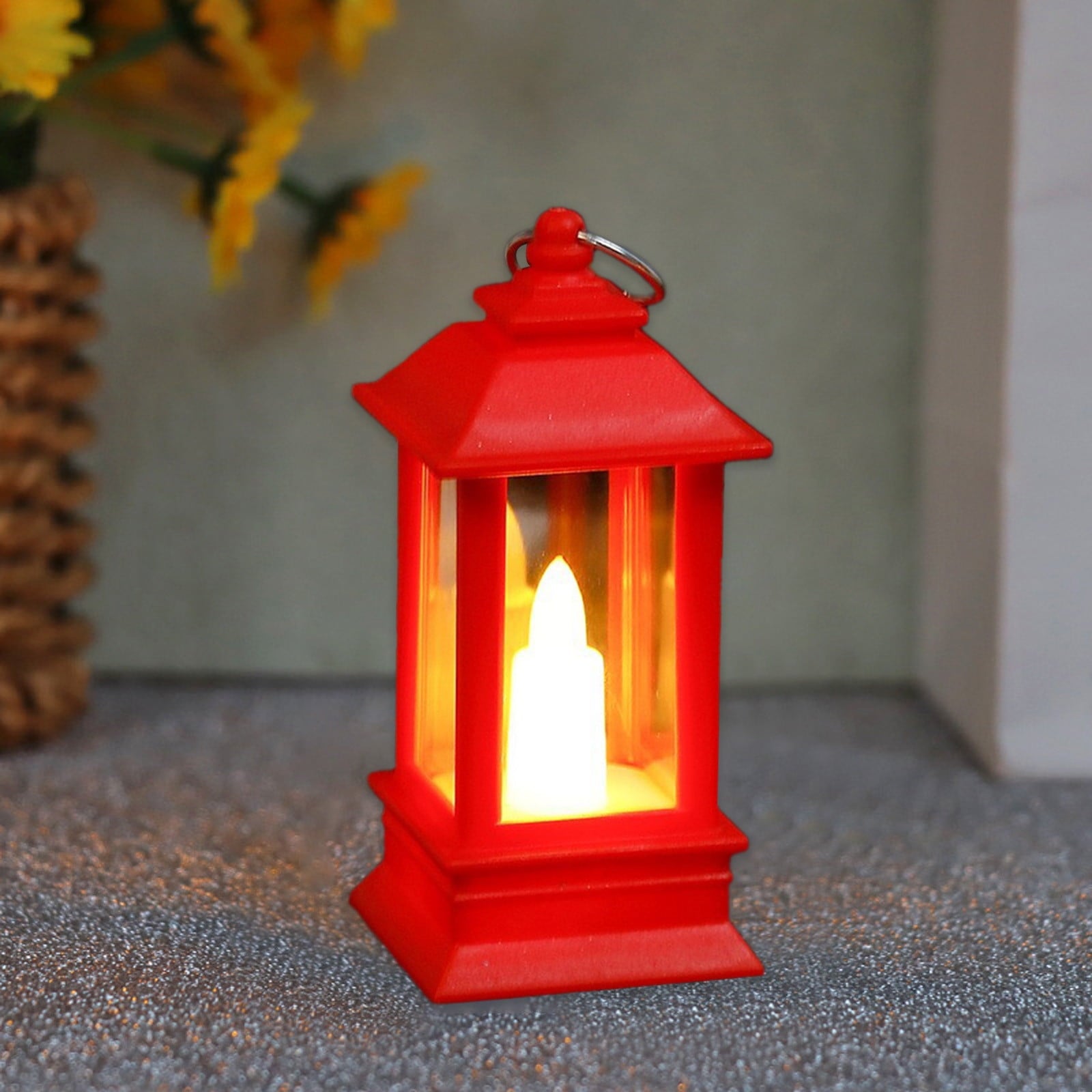Vintage Lantern Decorative LED Flameless Candle, Hanging Lantern Portable Led Lantern for Indoor Outdoor Garden Yard Home Decor