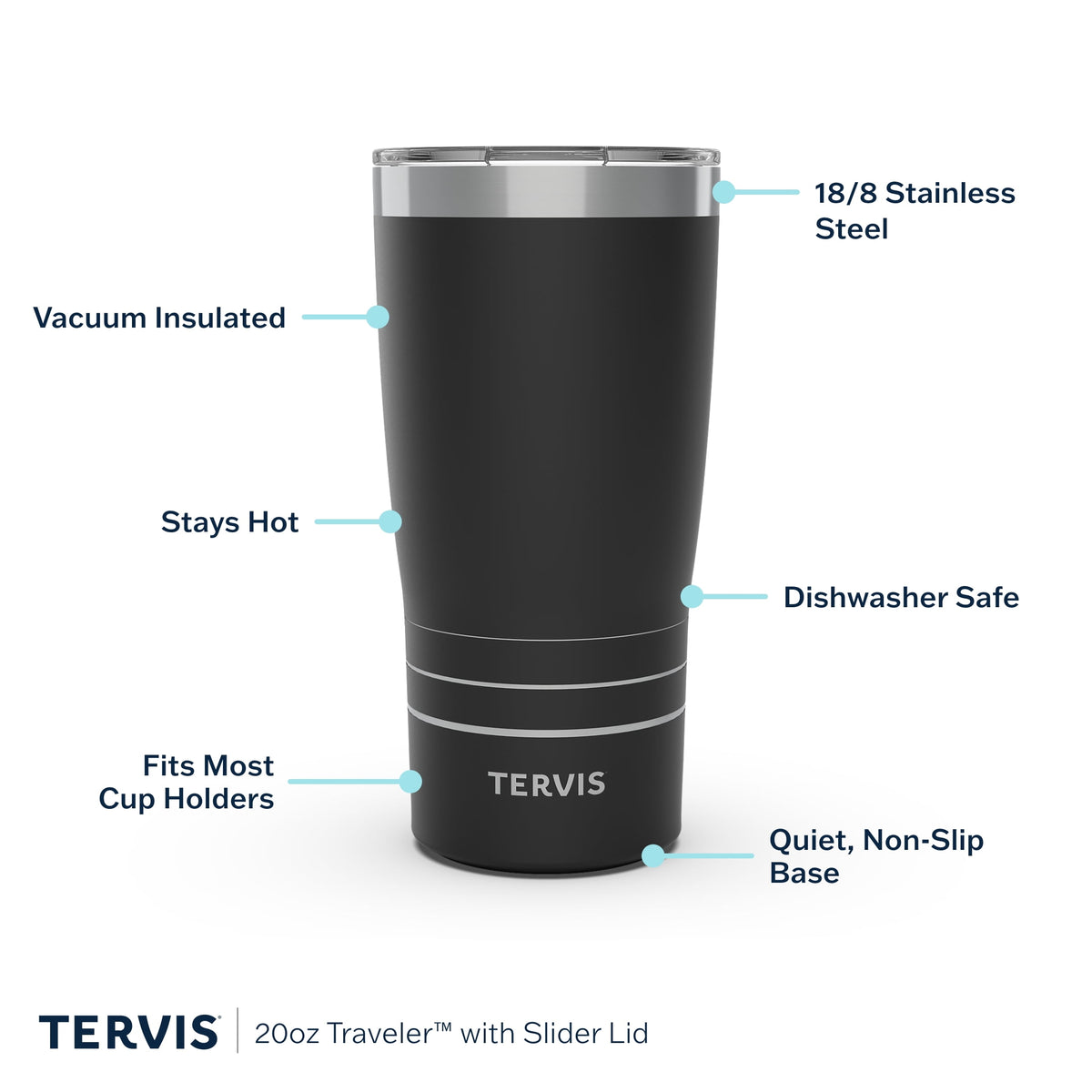 Tervis Traveler Peanuts™ - Great Pumpkin Fright Made in USA Double Walled Insulated Tumbler Travel Cup Keeps Drinks Cold & Hot, 20OZ,