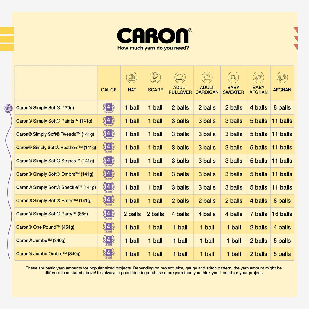 Caron® Simply Soft® Yarn, #4 Medium Acrylic Yarn, 6oz/170g, 315 yds, Soft Pink