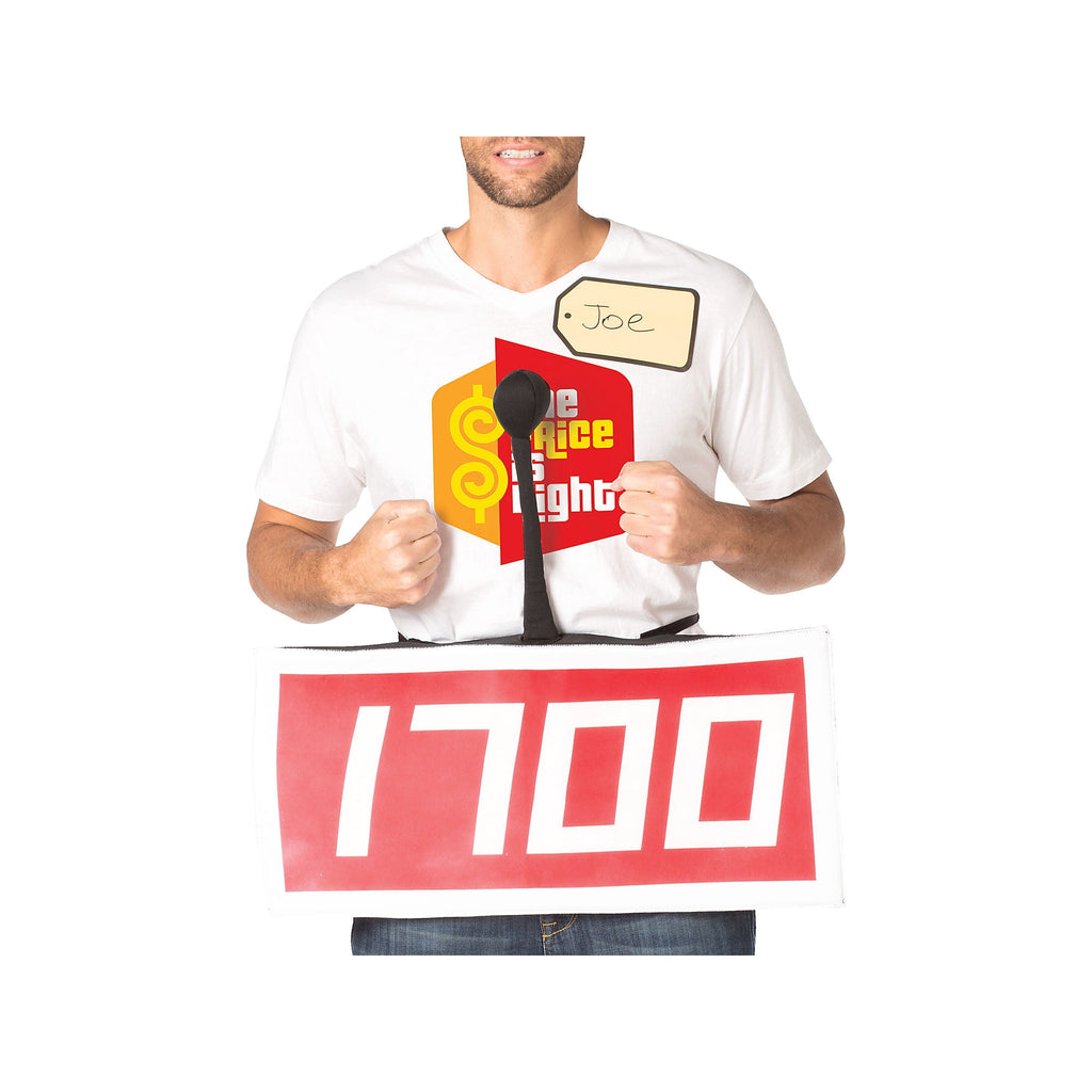 The Price is Right Contestant Row Neutral Men's Halloween Fancy-Dress Costume for Adult, Regular One Size