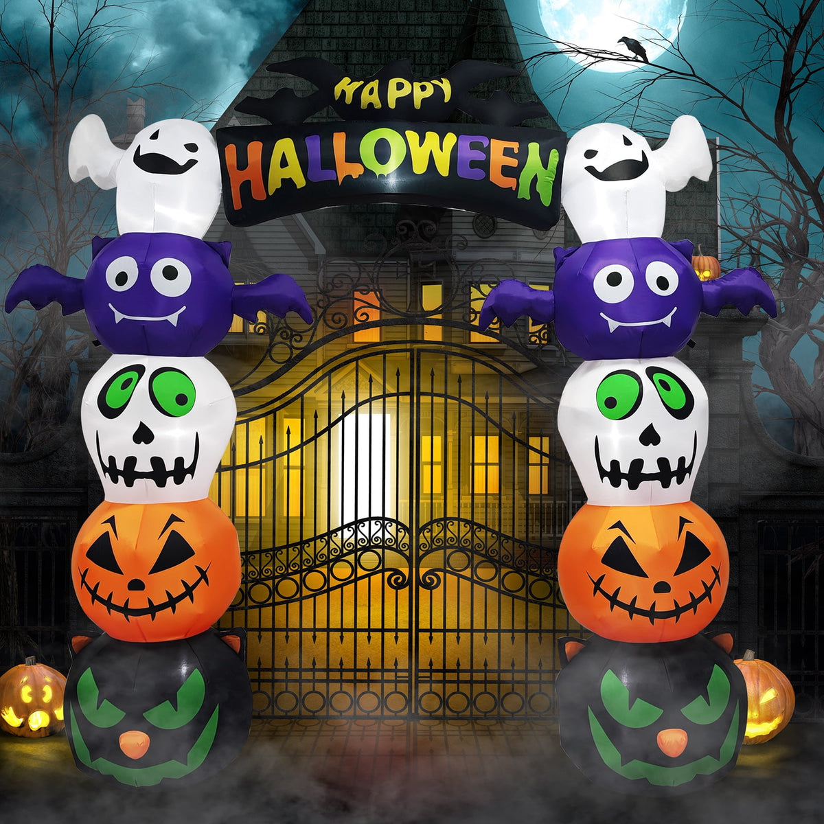 Ktaxon 8.5' Halloween Inflatables Outdoor Halloween Decoration Giant Archway Blow up Decor