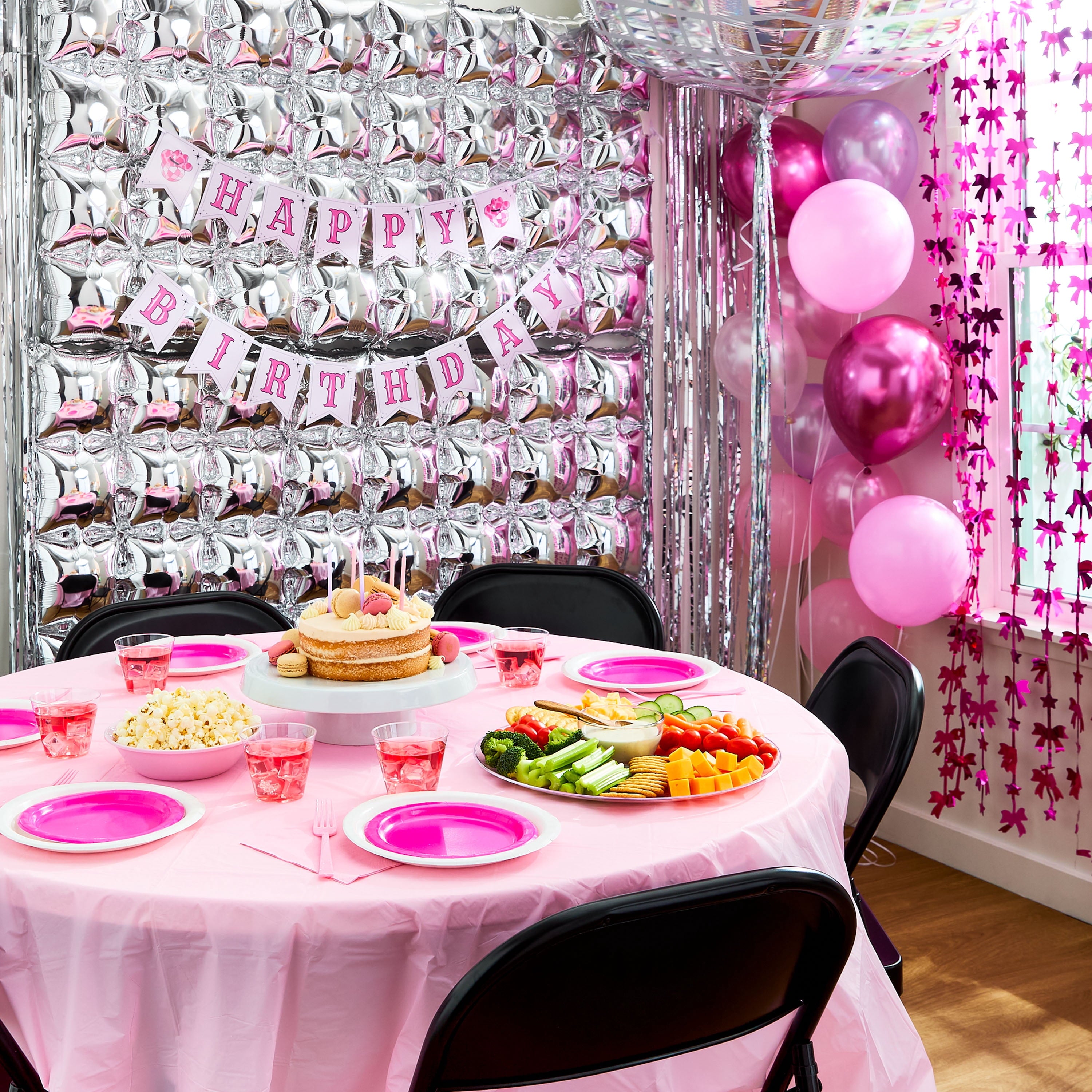 55 inch Foil Balloon Backdrops, Silver, 2 Count, by Way To Celebrate