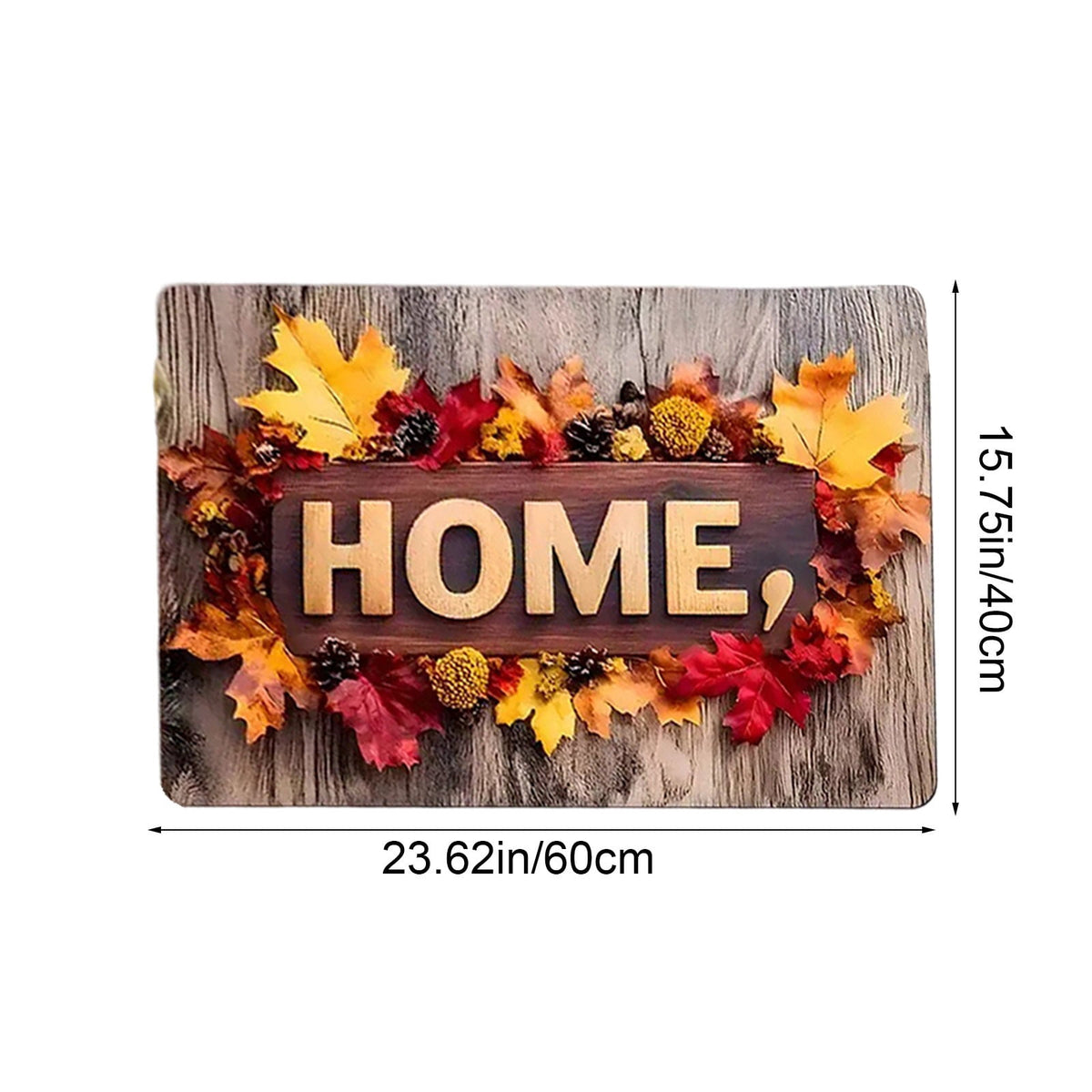 Fall Welcome Maple Leaves Decorative Doormat,Fall Pumpkins Maple Leafs Door mat Indoor Outdoor Entrance Floor Mat Non Slip Autumn Entry Mat for Thanksgiving Porch Front Door Decor 23.62*15.75in（A）