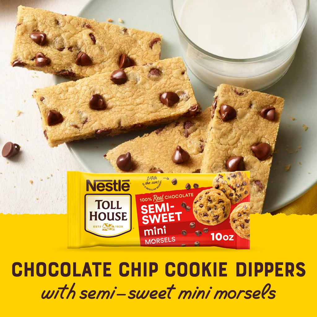 Nestle Toll House Semi Sweet Chocolate Mini Regular Baking Chips, 10 oz Bag