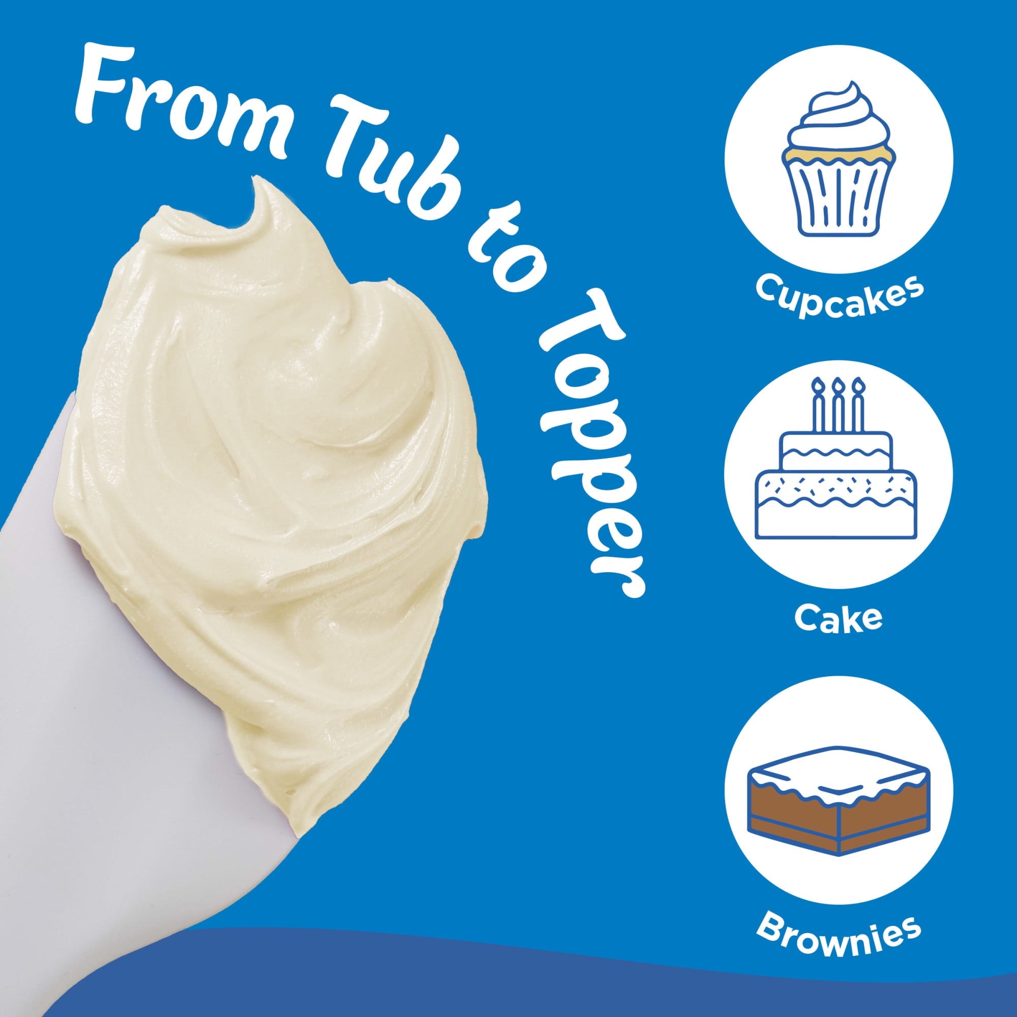 Pillsbury Creamy Supreme Vanilla Frosting, 16 oz Tub