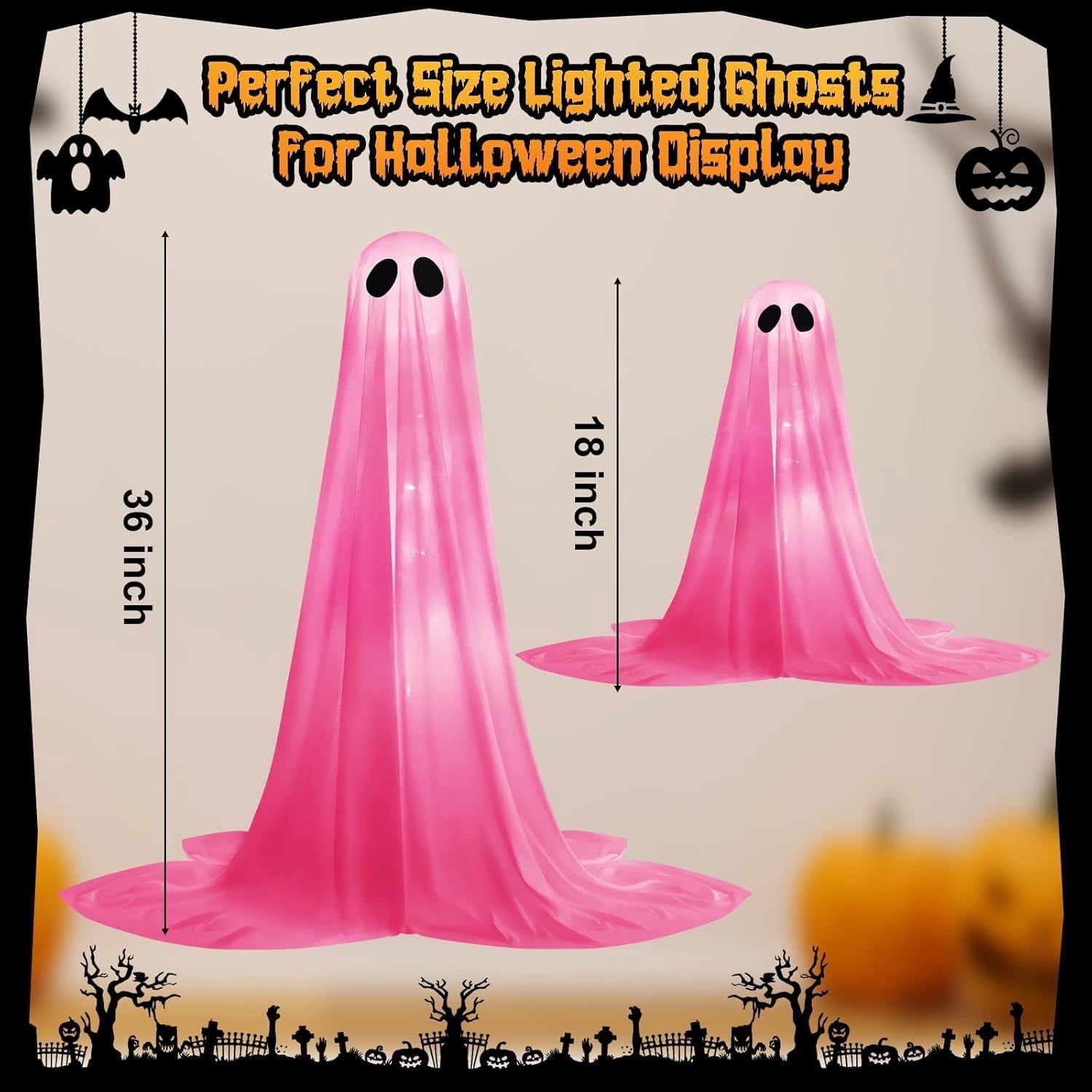 Skegnu Halloween Decorations Outdoor, Inflatable Ghost Halloween Decor Inflatable Ghost Halloween Decor