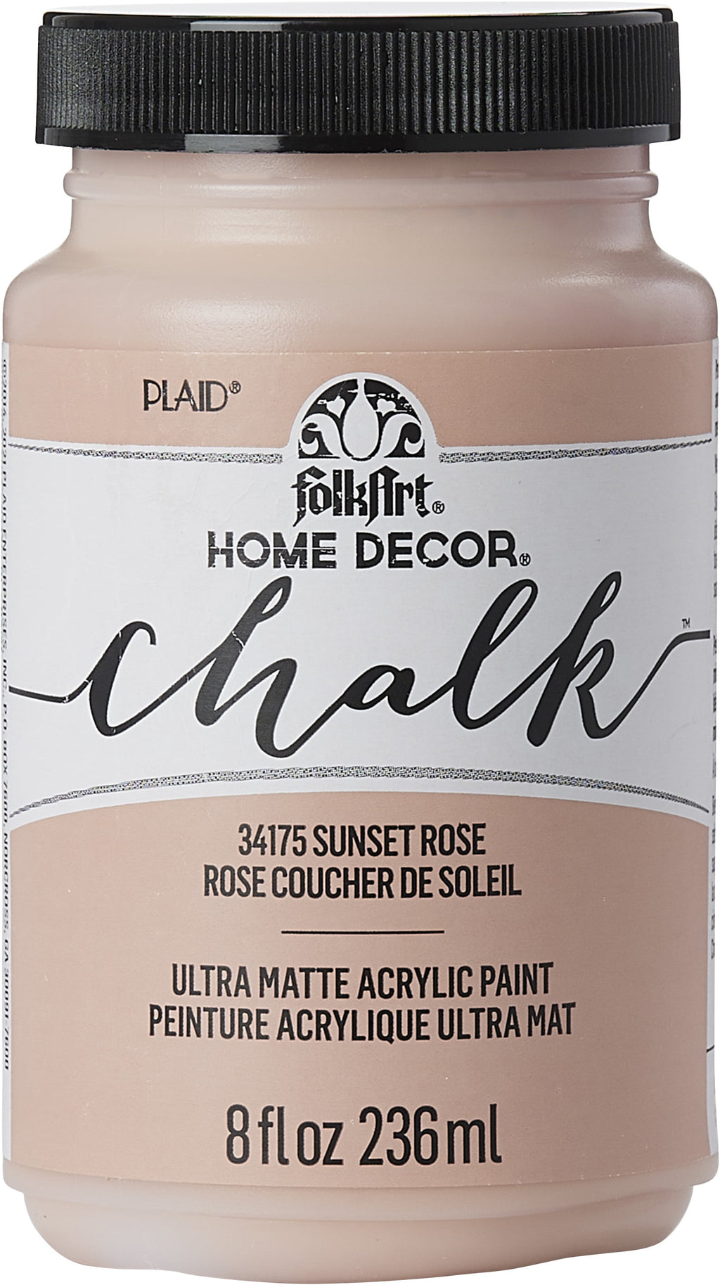 FolkArt Home Décor Chalk Acrylic Craft Paint, Java, Ultra Matte Finish, 8 fl oz