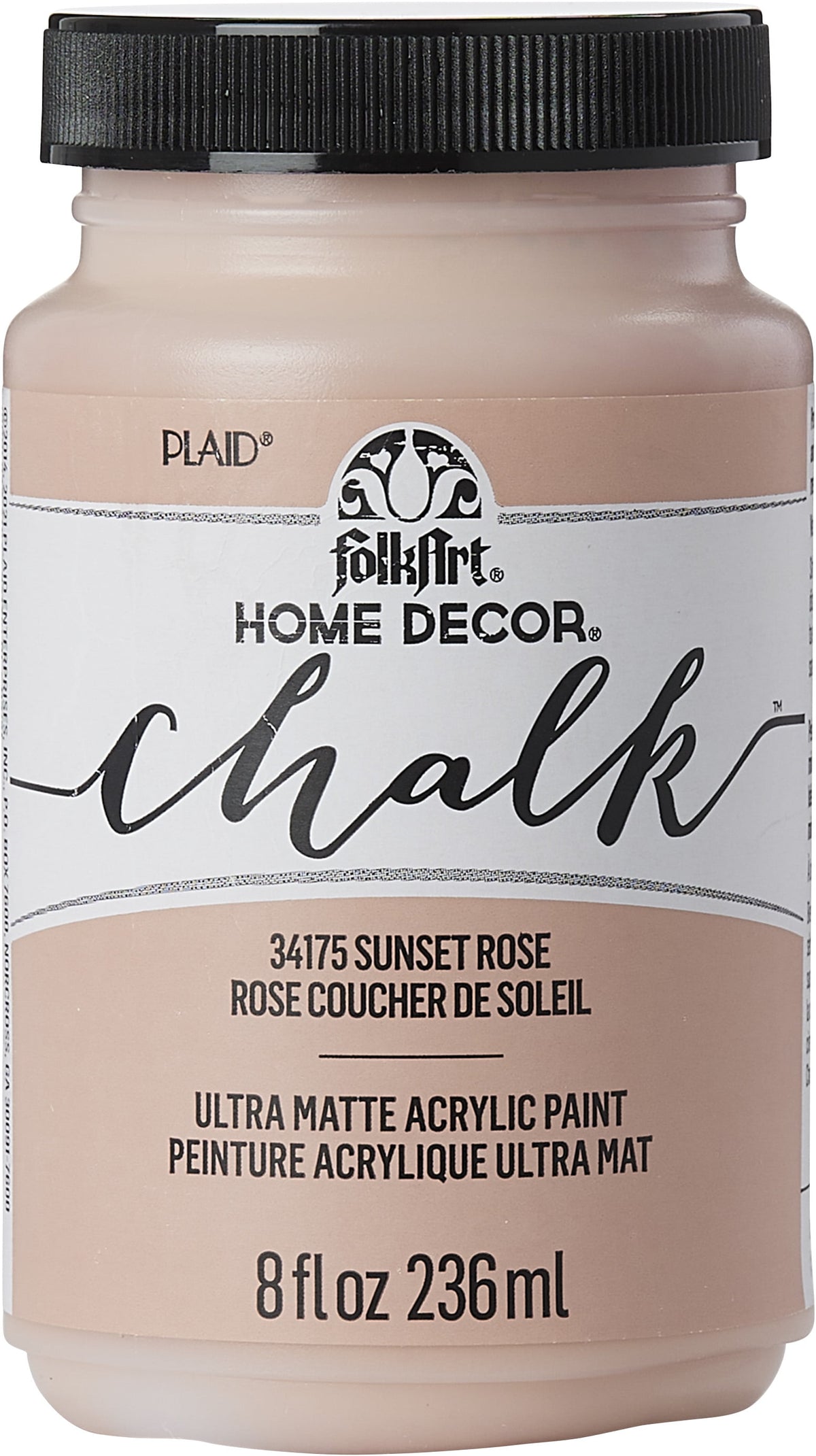 FolkArt Home Décor Chalk Acrylic Craft Paint, Java, Ultra Matte Finish, 8 fl oz