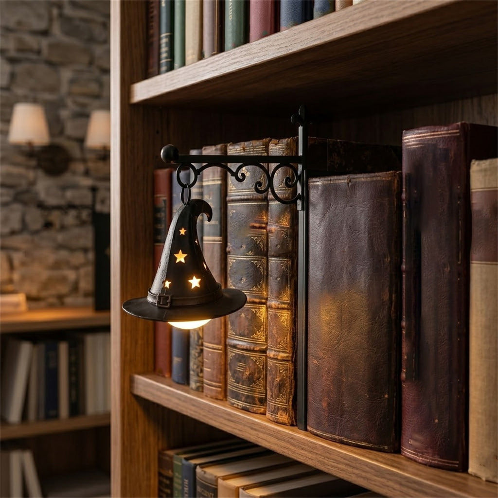 Nkmbld Halloween Bookshelf Lamp, Vintage Library Lantern Decorative Bookshelf Lighting, Hanging Ghost Lantern Book Shelf Light, Halloween Decorations Indoor