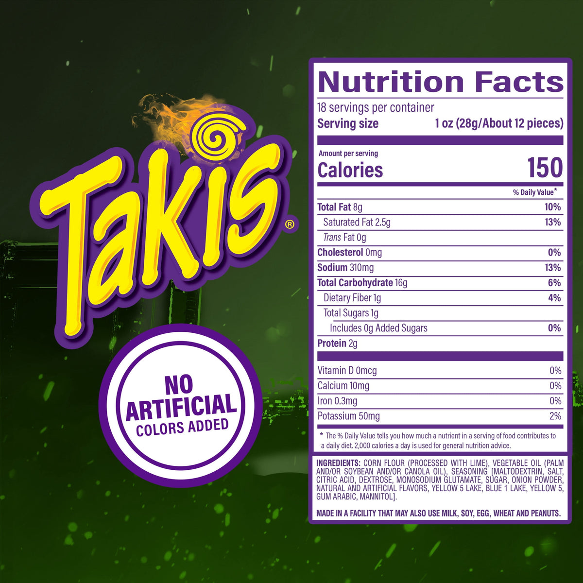 Takis Zombie 18 pc / 1 oz Multipack, Habanero & Cucumber Rolled Tortilla Chips