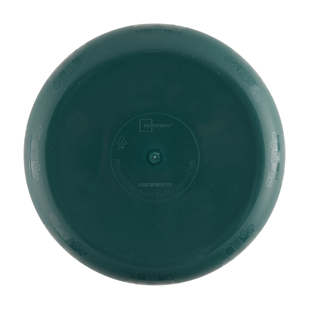 Mainstays 42 oz Round Plastic Dinner Bowl, Etched Bats, Black
