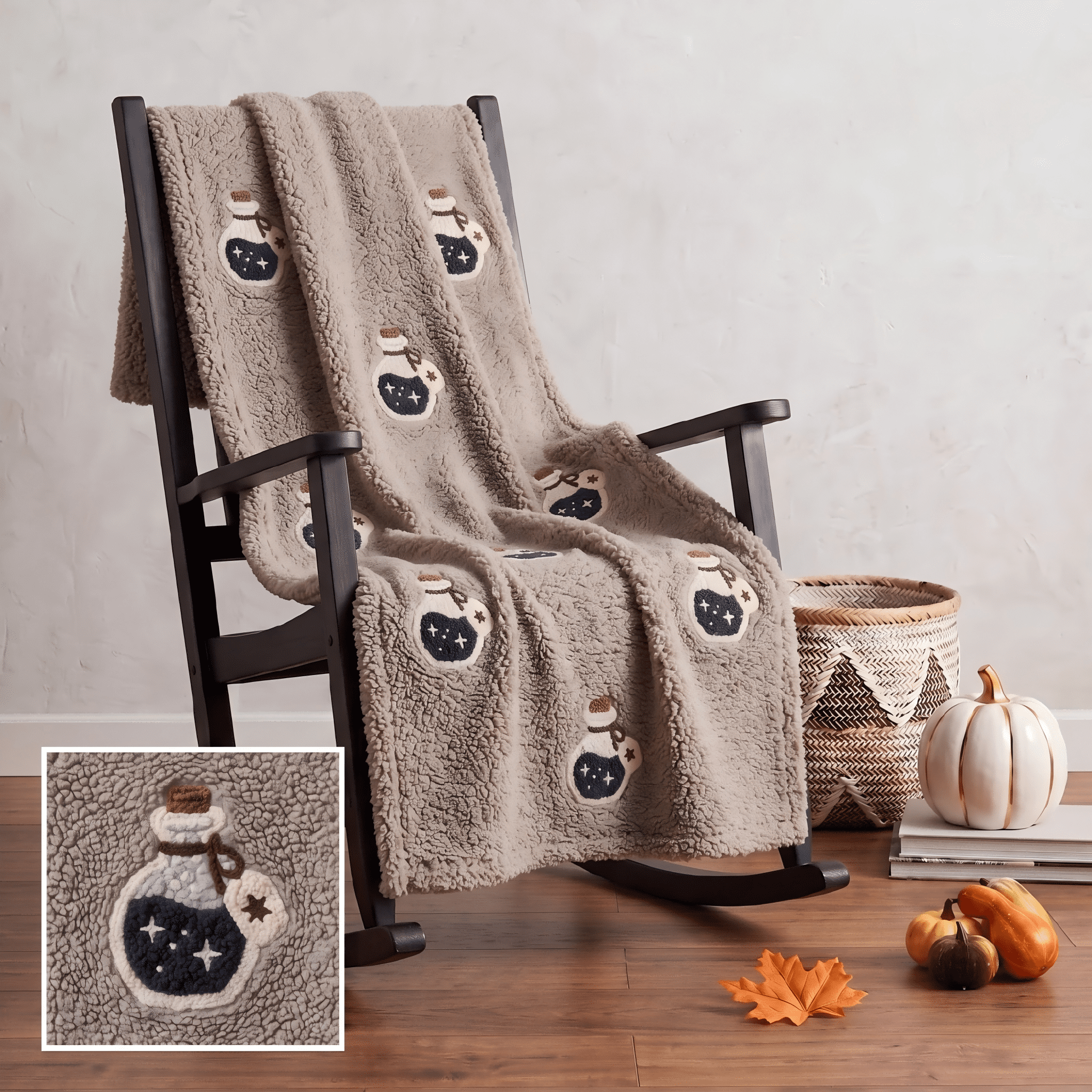 Guvpev Halloween Flannel Throw Blanket, 39.4" x 27.6" Soft Plush 3D Pumpkin Printed Decorative Blanket for Couch, Bed, Travel, Living Room, Cozy Fall Holiday Home Accent