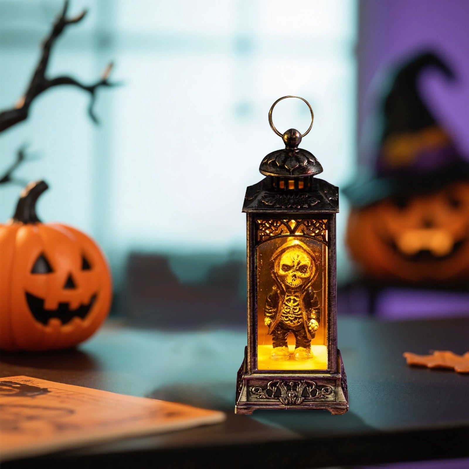 Halloween LED Skeleton Battery Operated Flameless Candle Light For Party Bar & Room Decorations
