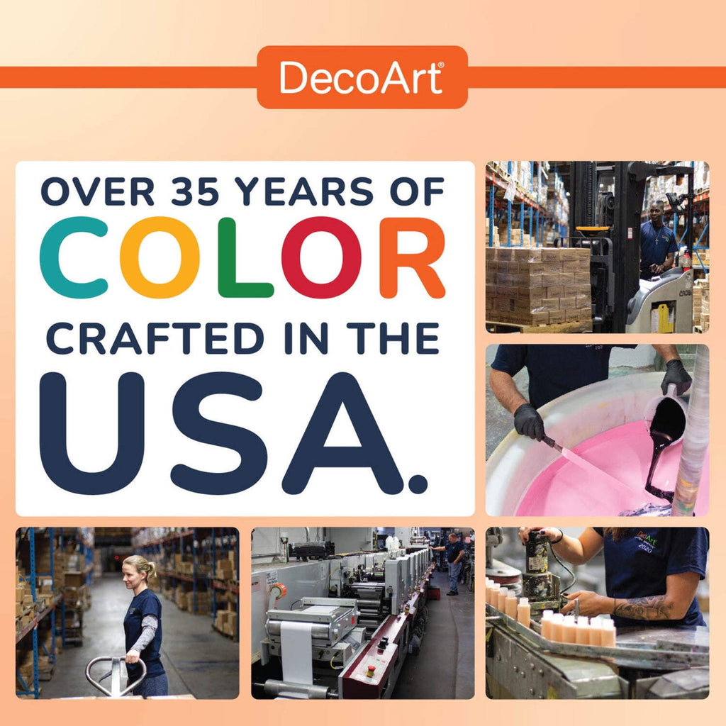 DecoArt Crafter’s Acrylic Paint Set, 24 Bright Colors, 2 fl oz Bottles, Matte Finish, for Art and Craft