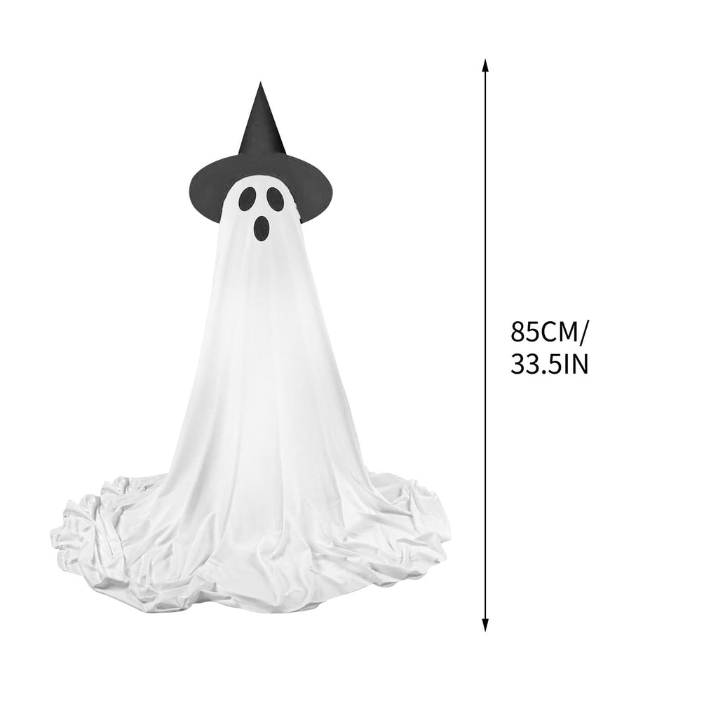 Ywuzuh Halloween Decorations Ghost Decorations Spooky Ghost Halloween Decor with Witch Hat, Scary Ghosts Decor with Led Lights for Front Porche Yard Garden Home
