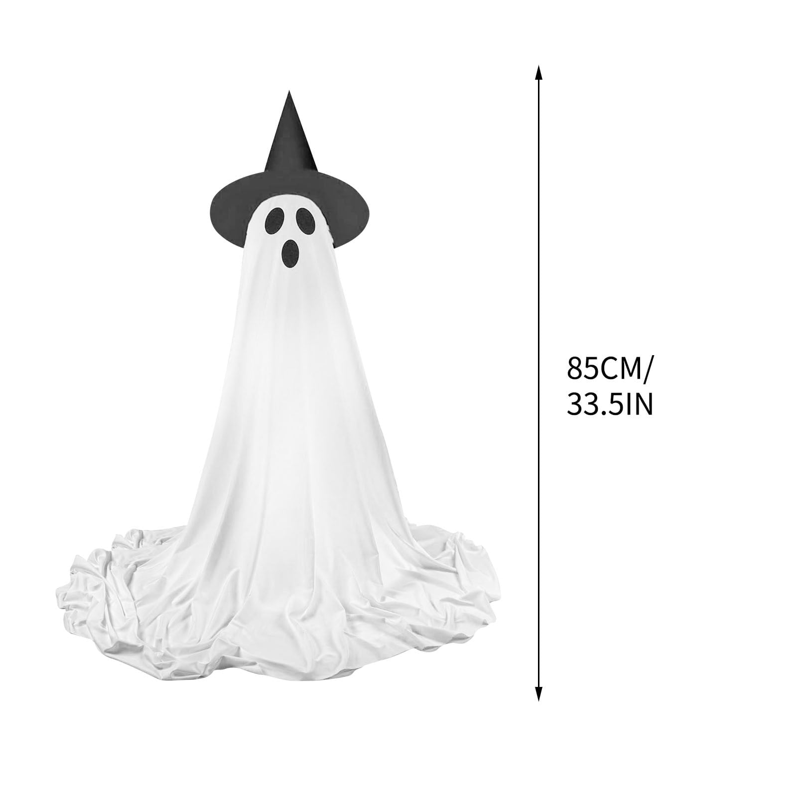 Ywuzuh Halloween Decorations Ghost Decorations Spooky Ghost Halloween Decor with Witch Hat, Scary Ghosts Decor with Led Lights for Front Porche Yard Garden Home