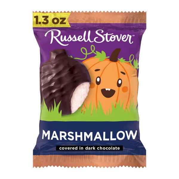RUSSELL STOVER Halloween Milk Chocolate Chocolate Truffle Pumpkin, 1.3 oz.