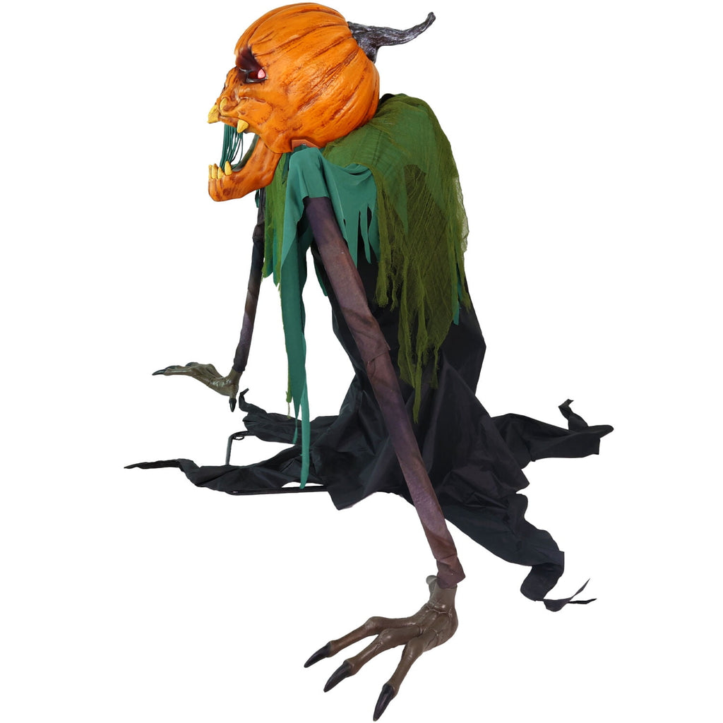 Haunted Hill Farm 4.7 ft Touch-Activated Animated Witch Cauldron Halloween Accessory, HHCAULDRON-1FLSA