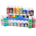 Apple Barrel Multi-Surface Acrylic Craft Paint Set, Bold Brights, 2 fl oz, 12 Piece