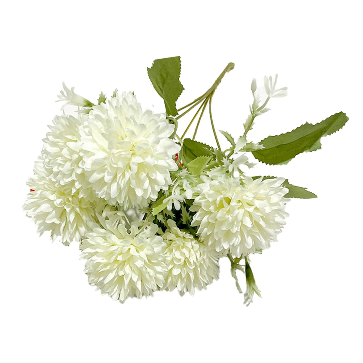 Artificial Fall Flowers Bouquet, 6 Heads Chrysanthemums Mum Spray, Fall Home Decor for Thanksgiving & Halloween, Wedding Bouquets, Kitchen Table Centerpieces, Autumn Decoration