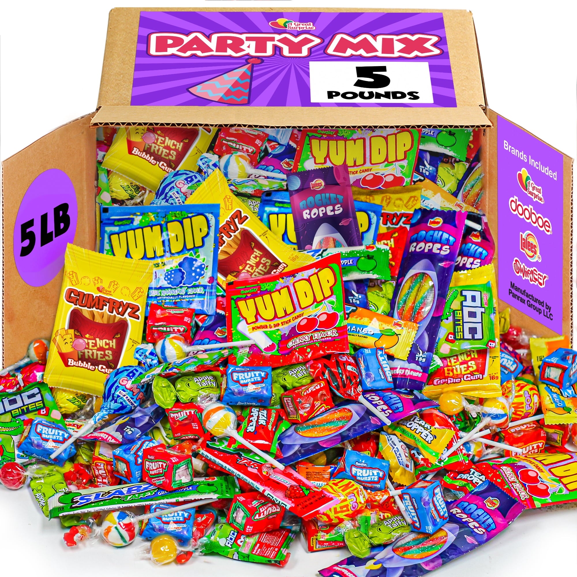 A Great Surprise Assorted Candy Mix, 2.2 lb Bulk Individually Wrapped Candy Variety Pack for Gifting, Candy Bowls, Piñatas, Party Favors & Goodie Bags