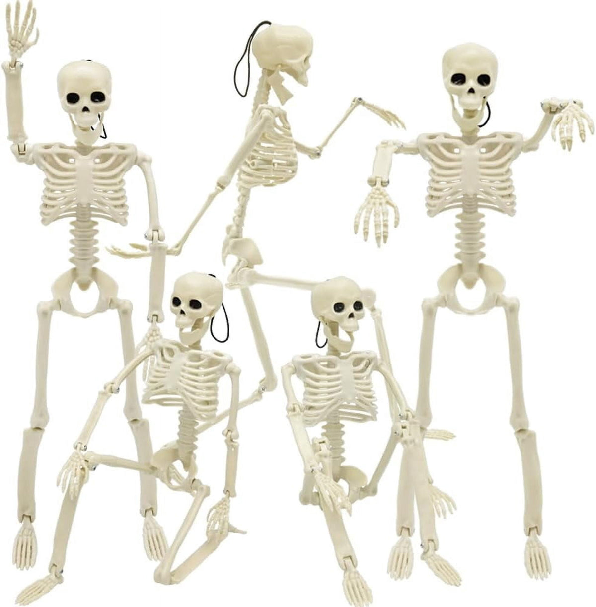Ayieyill 2pcs Skeleton and Dog Skeleton Halloween Decorations Posable Skeletons Halloween Decorations Indoor Outdoor
