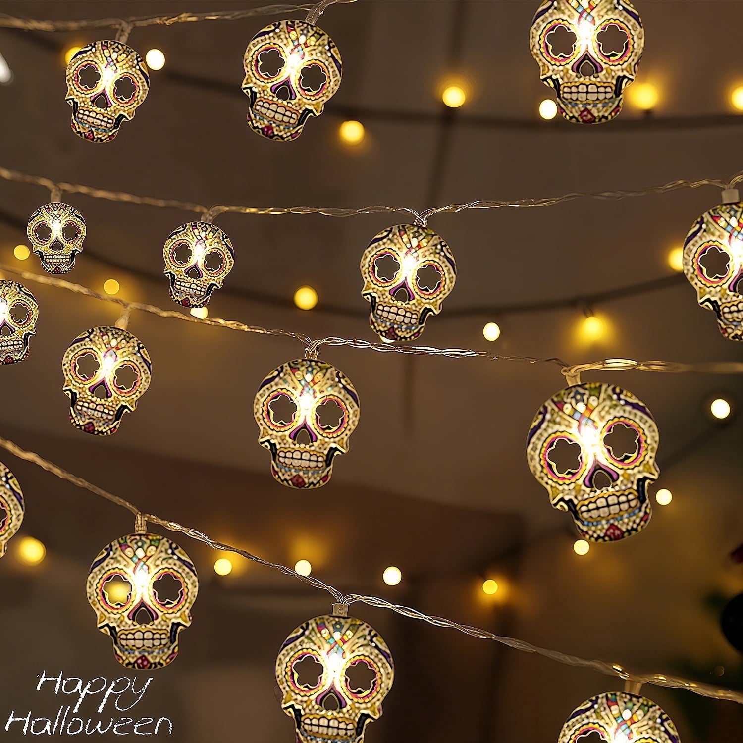 Ayieyill Bats Halloween Lights, 9.8FT 30 LED Halloween String Lights for Indoor Outdoor Halloween Decorations and Halloween Decor