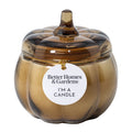 Better Homes & Gardens 5 oz Glass Pumpkin Jar Candle, Pumpkin Snickerdoodle Swirl