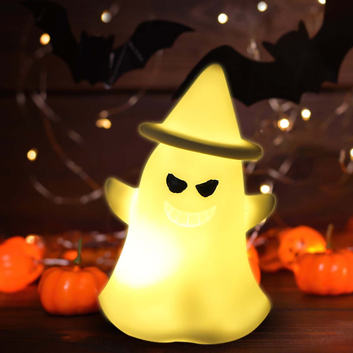 BZPIZ Halloween Party Decorations Halloween Ghost Decor Light Up Ghost-Lighted Spooky Ghost Decor with LED String Lights for Yard, Lawn, Garden Outside Decoration