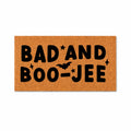 Bad and Boo-Jee Halloween Door Mat | Funny Boojee Doormat | Bougie Welcome Door Mat | Fall Autumn Decor Gift | Home Doormat | Custom Doormat