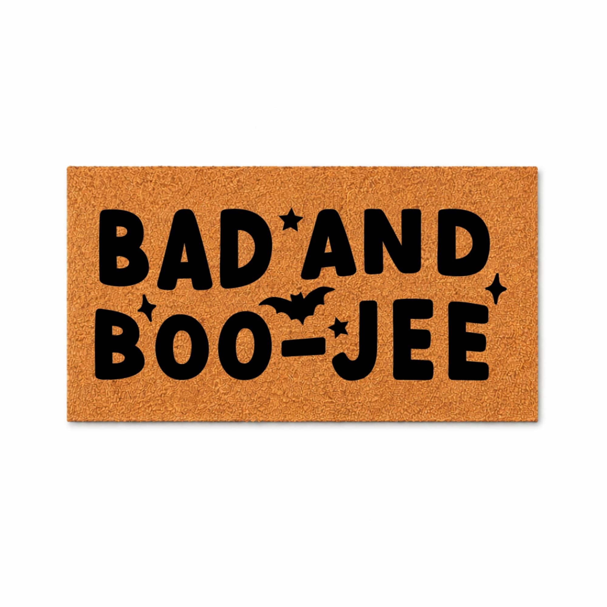 Bad and Boo-Jee Halloween Door Mat | Funny Boojee Doormat | Bougie Welcome Door Mat | Fall Autumn Decor Gift | Home Doormat | Custom Doormat