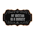 Be Witcha In A Minute Ornate Coir Doormat Halloween Decorations, Weather Resistant Non Slip Mat for Front Porch Witch Gothic Home Decor