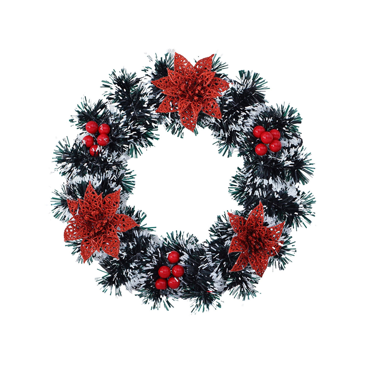 Btomtd Diameter 8" Pumpkin Skull Wreath Halloween Decor Acrylic Round Disk Hanging Ornament with Garland for Front Door Window, B