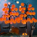 Btomtd 29.92 inch Solar Halloween Pumpkin Branch String Light 20 LED Waterproof Decorative Light for Outdoor Garden Terrace Pathway Trod Lighting Decor, Orange