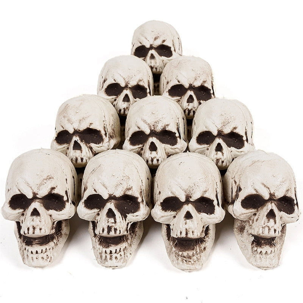 CASAFUN Halloween Skulls Realistic Looking Skulls Human Skeleton Head Skull for Halloween Bar Home Table Decoration