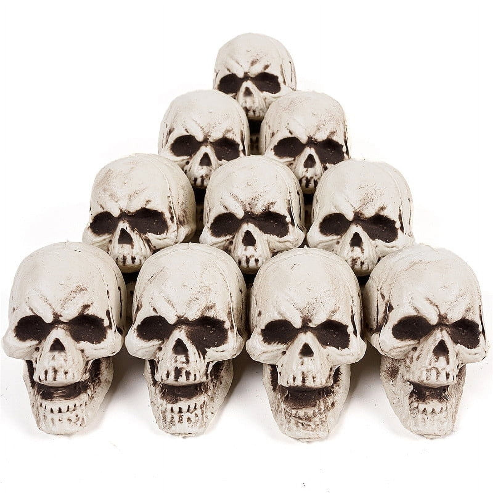CASAFUN Halloween Skulls Realistic Looking Skulls Human Skeleton Head Skull for Halloween Bar Home Table Decoration
