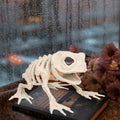 Cififendec Mini Frog Halloween Animal Skeletons Standing Full Body Animal Skeleton Decorations for Indoor Outdoor Room Party Props