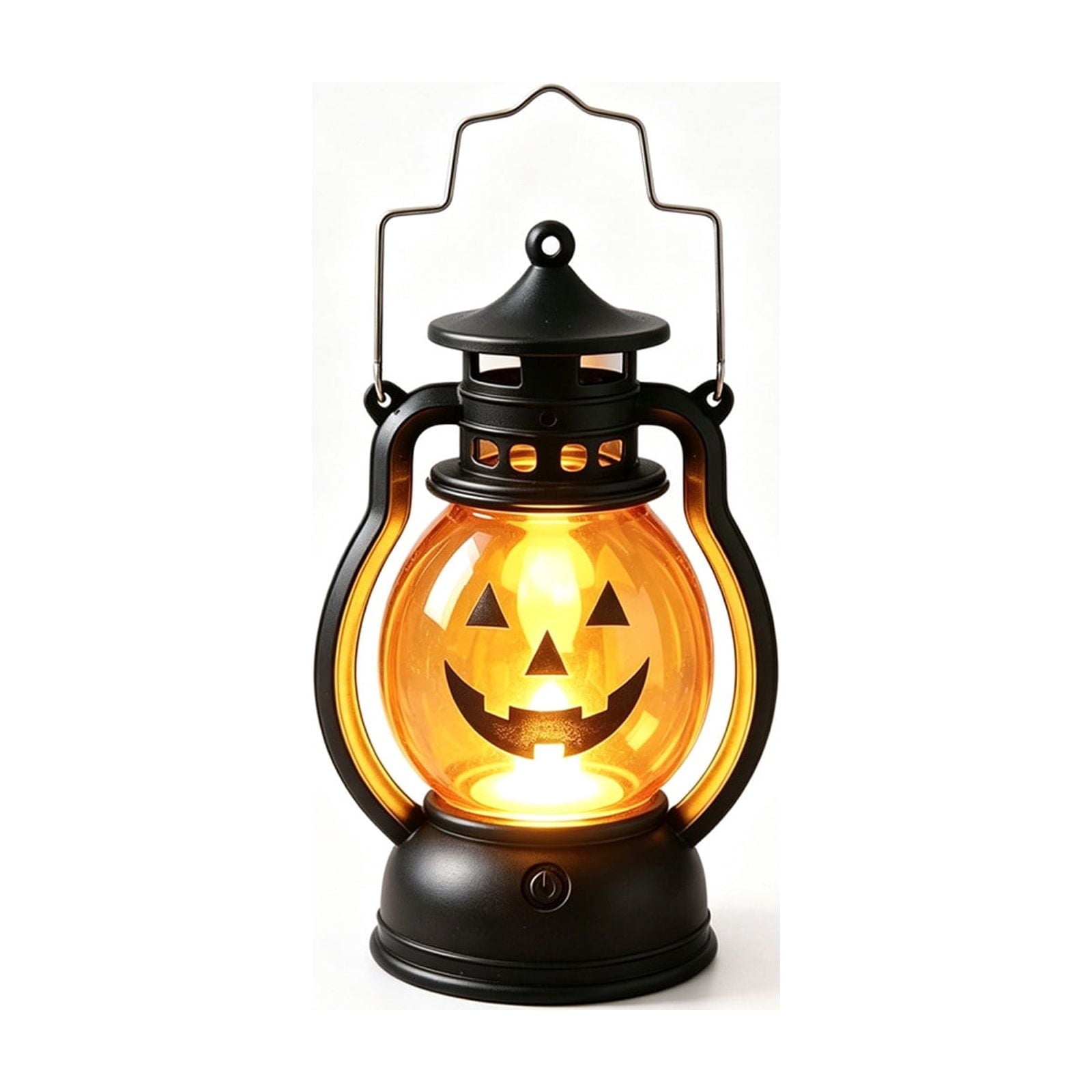 Cheapark Halloween Lanterns Decorations, Battery Operated Black Pumpkin Witch Lanterns, Flickering Light For Indoor Party Home Decor