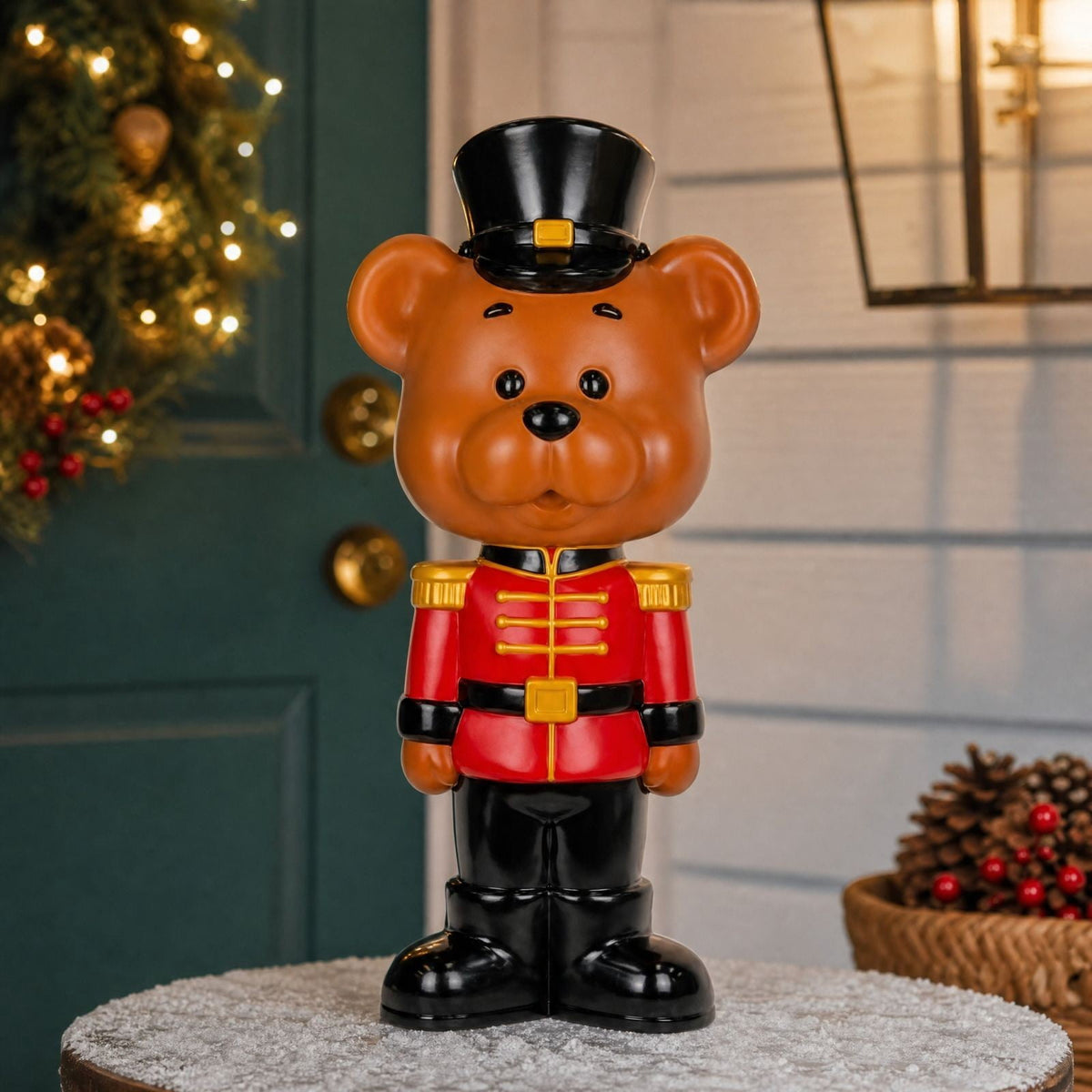 Clearance! Christmas Golden Retriever Statue with LED Lights, Cute Dog Holding Puppy Figurine, Christmas Decoration Indoor Outdoor, Gift for Kiddo Adults