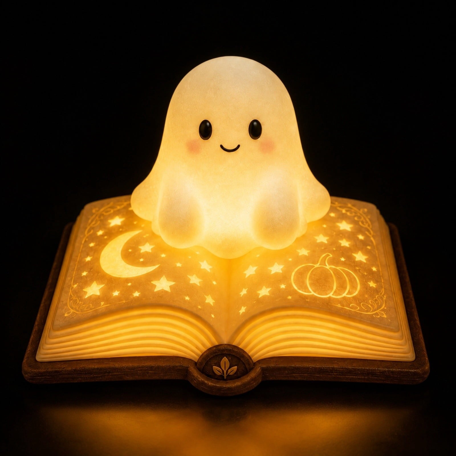 YZEGDCH Halloween 3D Ghost Campfire Flickering Night Light 2 Funny Roasting Marshmallows at Campfire LED Electric Faux Flameless Campfire Nightlight Funny Halloween Decor