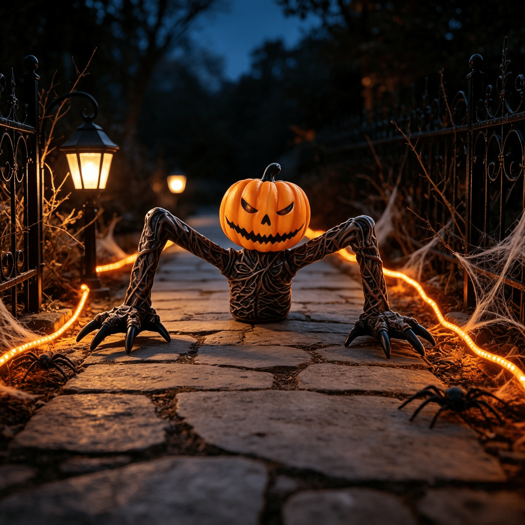 Halloween Light-Up Ghost Decorations Outdoor - 6.5 FT - 8 Sounds Gaint Hanging Swing Ghost Halloween Decoration, Spooky Cute Ghosts Decorations for Front Porch Yard Tree