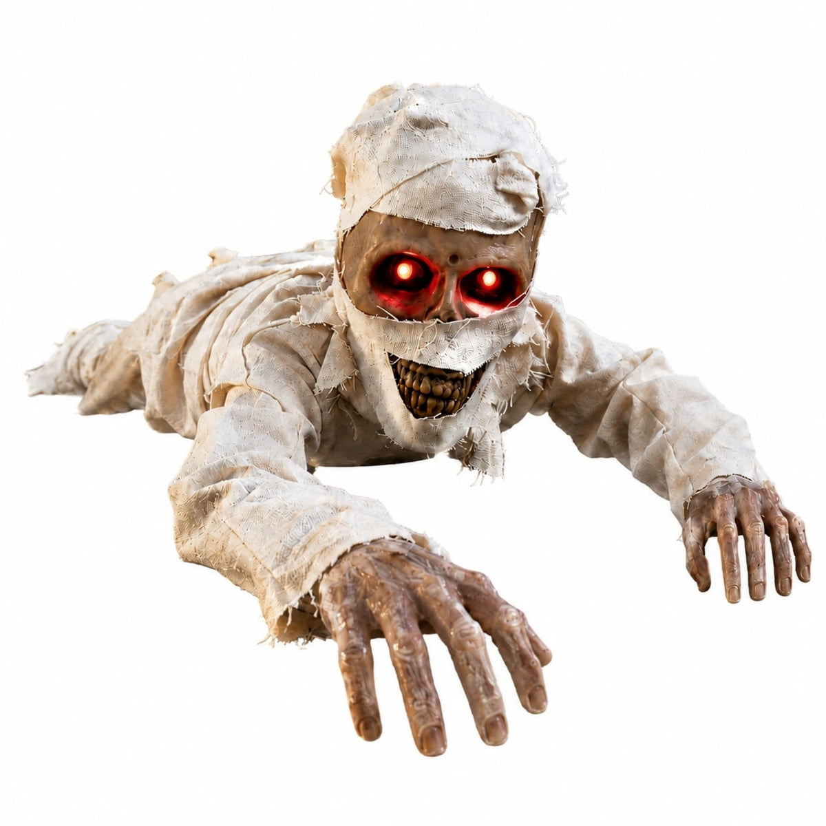 Halloween Light-Up Ghost Decorations Outdoor - 6.5 FT - 8 Sounds Gaint Hanging Swing Ghost Halloween Decoration, Spooky Cute Ghosts Decorations for Front Porch Yard Tree