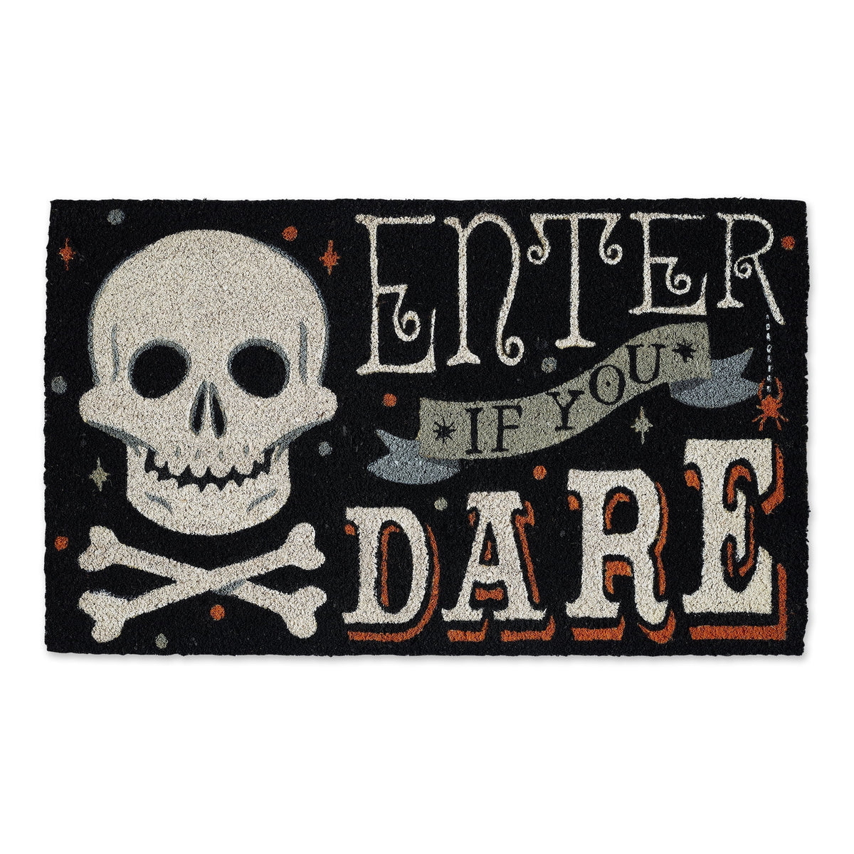 DII Decorative Halloween Welcome Doormat, Front Door Décor, 17x29", Jack-O-Lantern