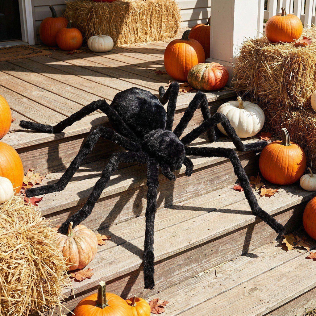 Diceymbol Halloween Animated Crawling Spider Sound Activated Light Up Floor Prop with Creepy Sounds for Party Bar Display 9 Inch
